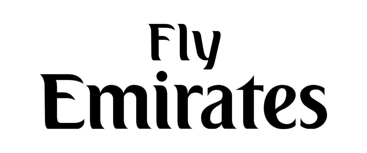 Fly emirates logo on transparent background free vector 1200x500
